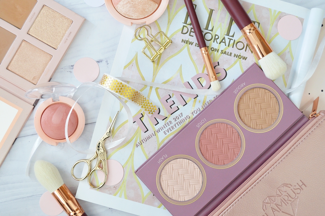 rozświetlacz, róż i bronzer jak nakładać blog